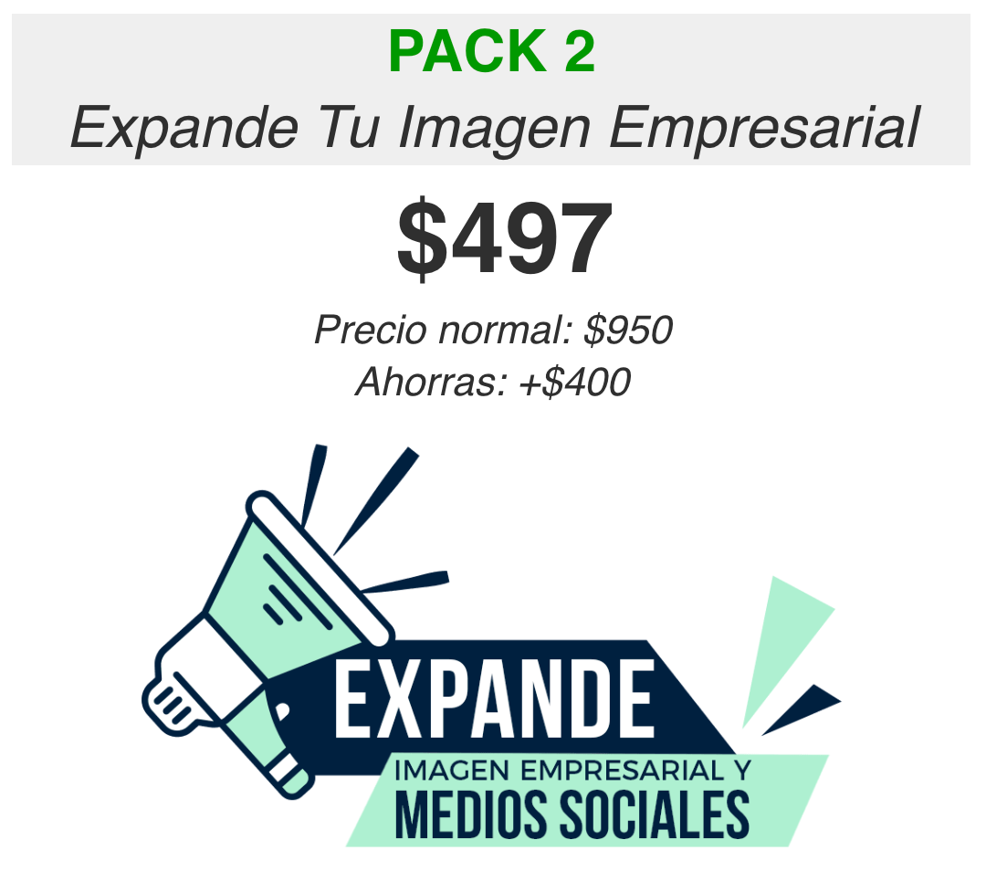 PACK 2 Expande Tu Imagen Empresarial