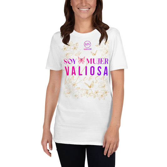 Short-Sleeve Unisex T-Shirt Soy Mujer Valiosa