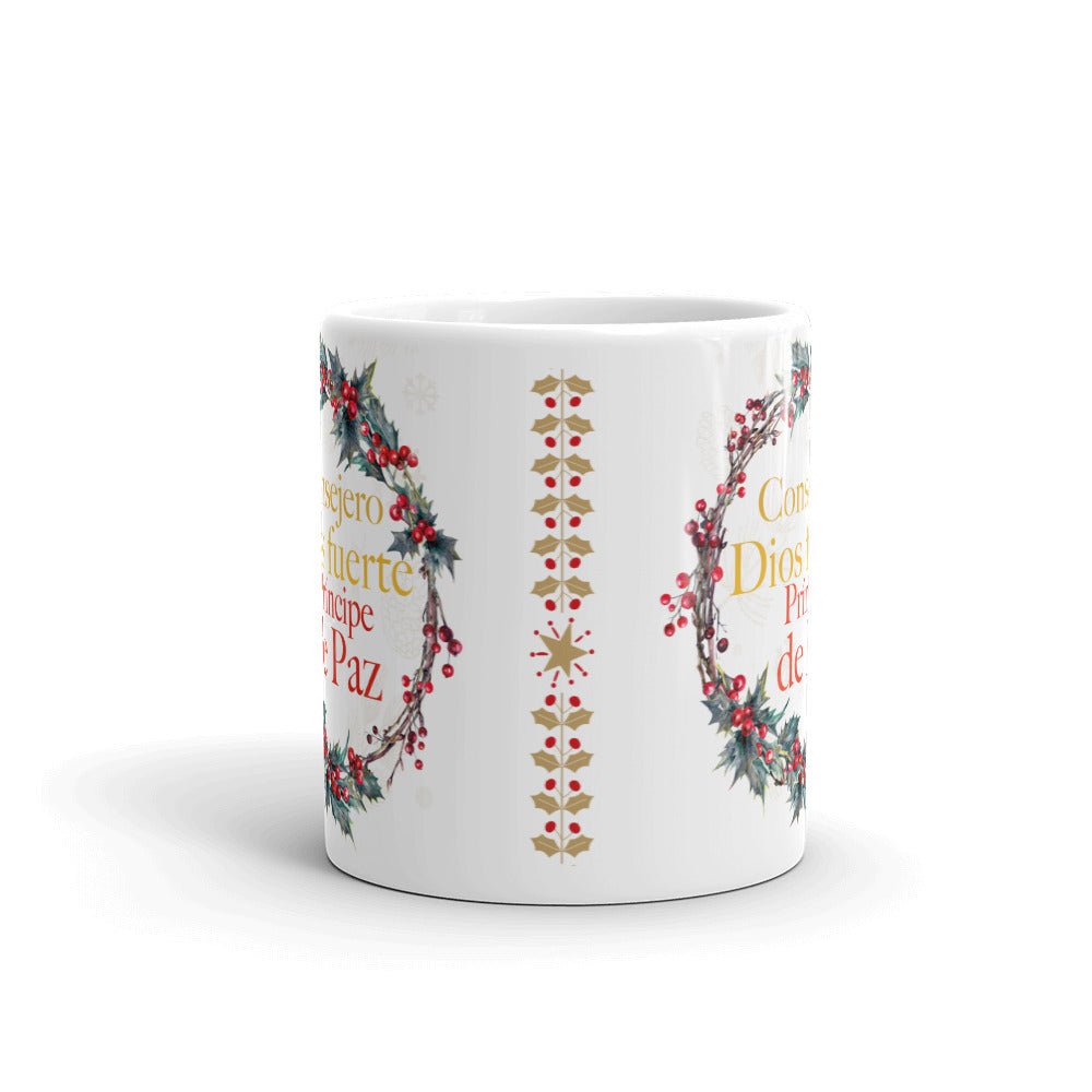 Taza Símbolos de Navidad - Taza blanca brillante