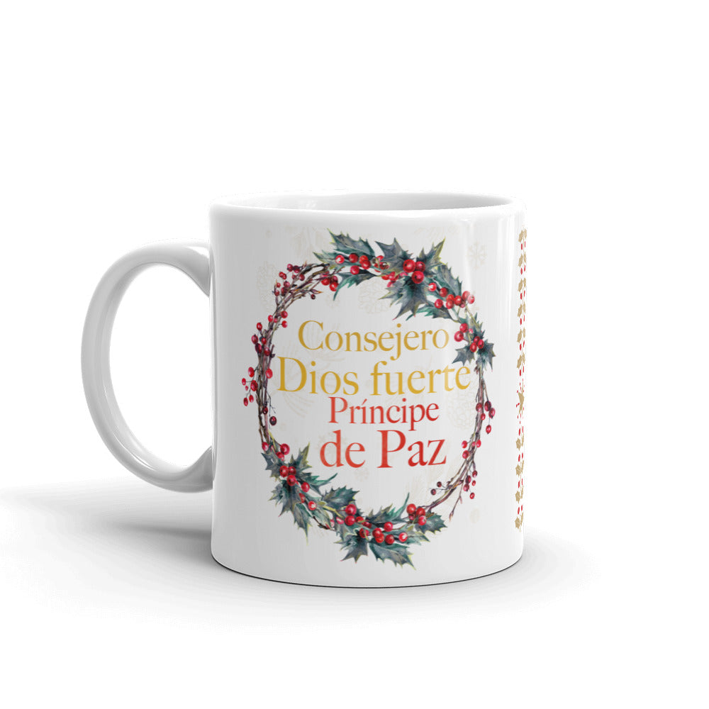 Taza Símbolos de Navidad - Taza blanca brillante